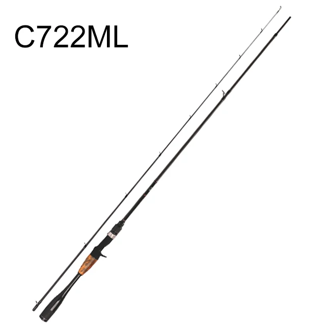 C722ML Палисандр Fuji спиннинг катушка для рыбалки Rod Fast Action удочка для детей от 3 до 12 лет g 4-15 г Рыбная ловля в соленой и пресной воде снасти с ручкой из углеродного волокна - Цвет: C722ML