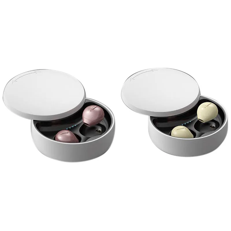 Mini X21S Bluetooth 5.0 Беспроводные наушники с беспроводной зарядкой чехол невидимые мини