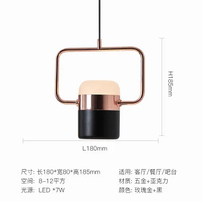 

vintage glass ball black pendant lamp modern led chandelier living room decoration lampes suspendues nordic decoration home