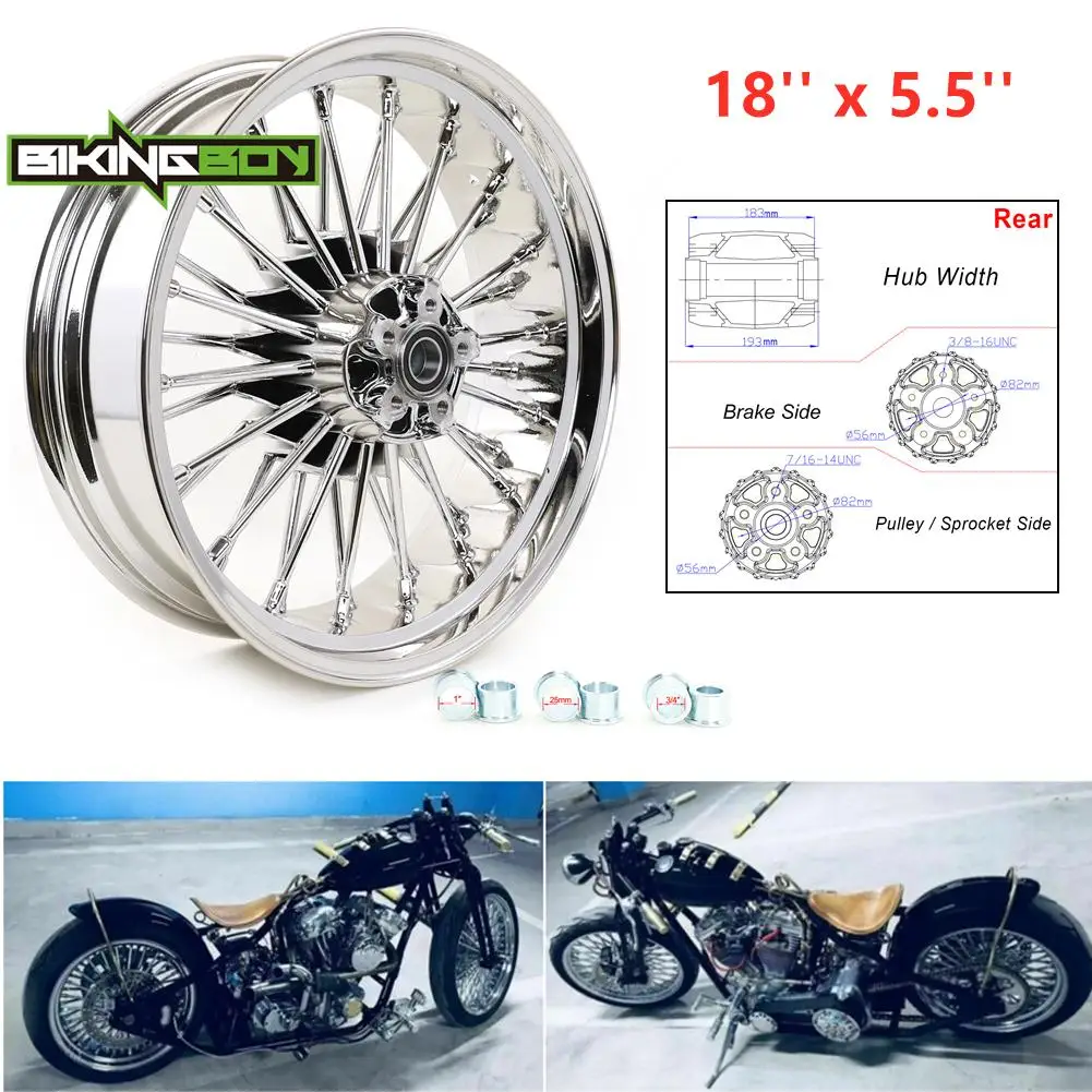 Заднее колесо BIKINGBOY 18 &quot5 5&quot для Dyna breaker FXSB Fat Bob FXDF Low Rider FXDL Wide Glide FXDWG FXDB Super FXD FXDS-Conv