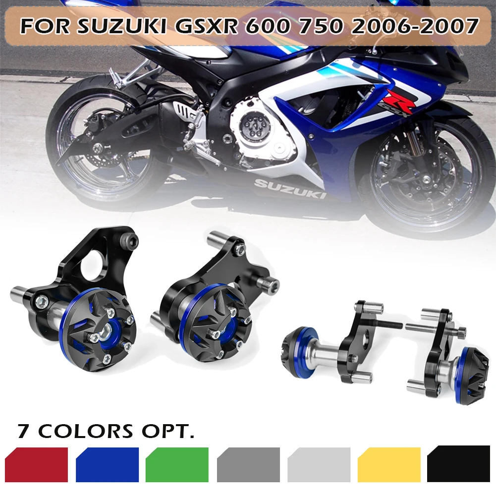 Двигатель GSXR600 GSXR750 06 07 рамка слайдер ударная накладка защита для Suzuki GSXR 600 750 GSX R 2006