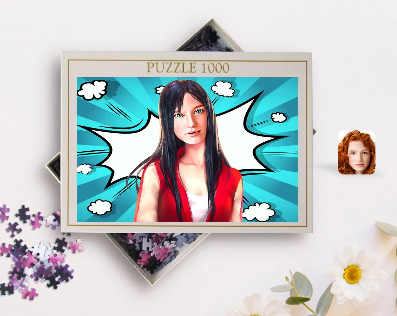 

Personalized Women 'S Abstract Caricature of 1000 Piece Professional Puzzle-19