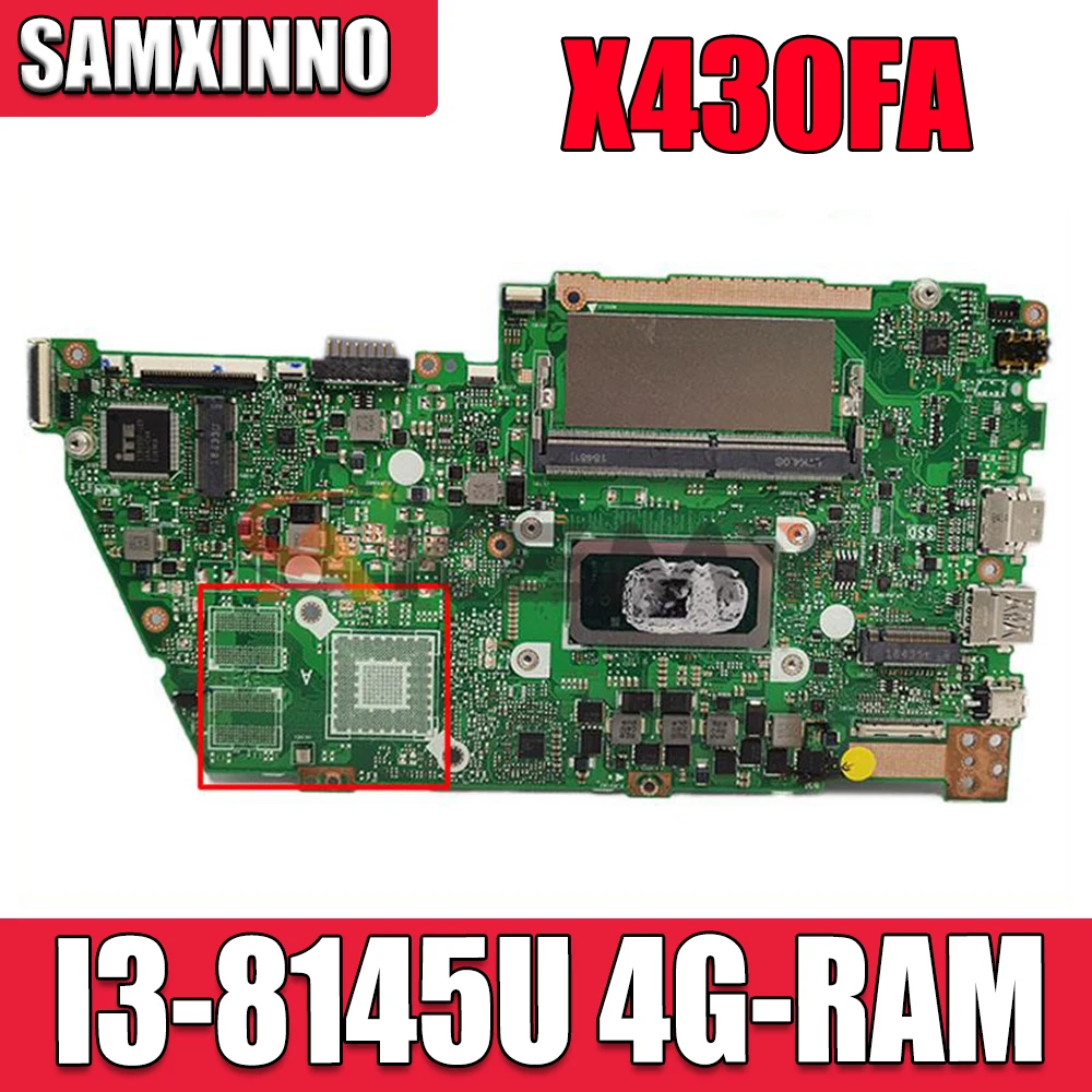 

X430FA MB._4G/I3-8145U/AS Mainboard For ASUS X430FA X430F A430F S4300F Laptop motherboard Motherboard