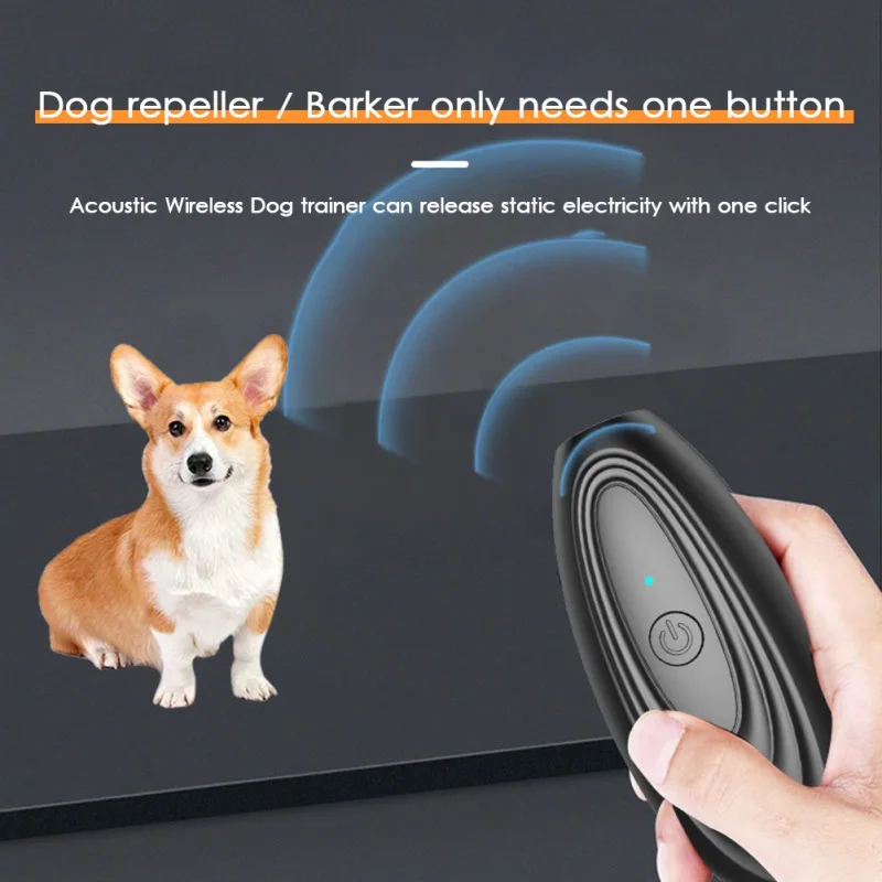 

Pet Anti Dog Barking Pet Trainer LED Light Ultrasonic Gentle Chase Training Anti Bark Dog Training Control Trainer Device