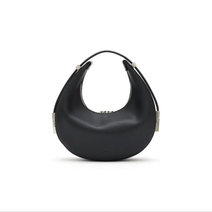 

Hot sale fashion women handbags new half-moon bag underarm bag cowhide shoulder bag female leather handbag