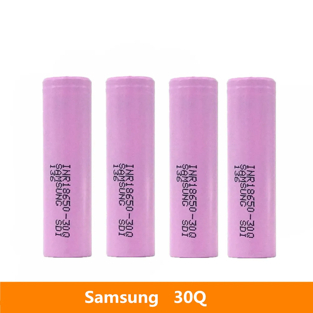 

ALEAIVY 100% Original 30Q 18650 Battery 3000mah Hight Power Discharge li-ion Rechargeable Batteries 30A larger current INR18650