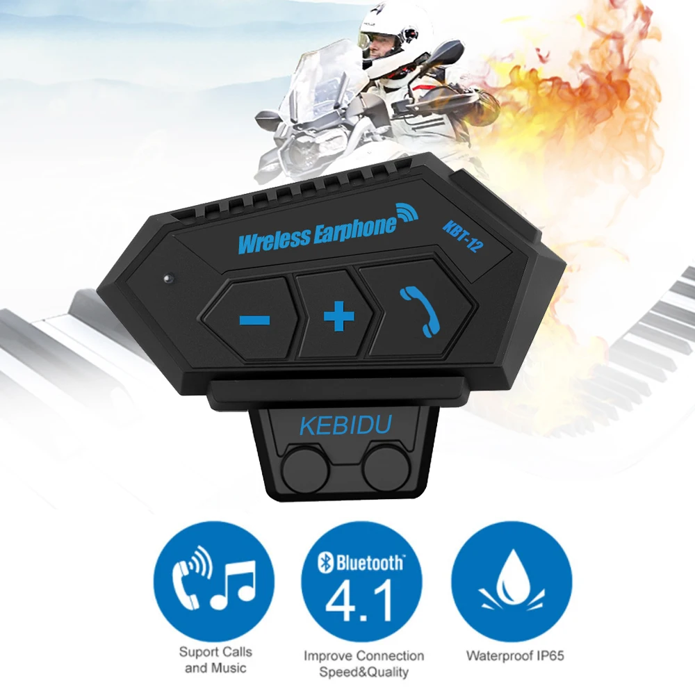 

Bluetooth-гарнитура KEBIDU V4.2 для шлема, ма