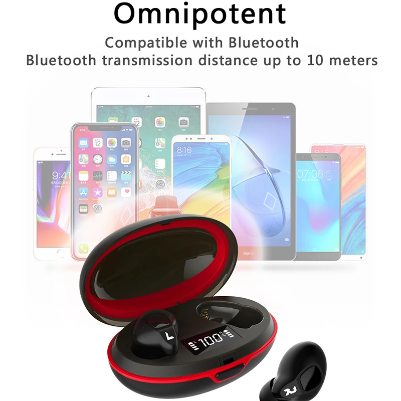TWS Bluotooth 5 0 Беспроводные стереонаушники с HD-вызовом Hi-Fi звуковая гарнитура