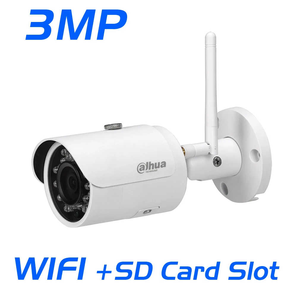 Сетевой видеорегистратор Dahua IPC HFW2325S W 3MP WI FI IP Камера SD слот для карты мини IP67