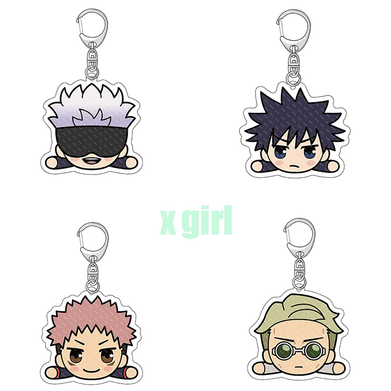 

New Jiu-Jitsu Kaisen Japanese Anime Acrylic Keychain Cute Cartoon Pendant Teenager Gifts Wholesale