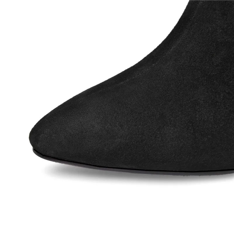 FEDONAS Pearl Embroider Women Ankle Boots High Heeled Prom Elegant Ladies Shoes Woman Warm Autumn and Winter Short Chelsea Boots