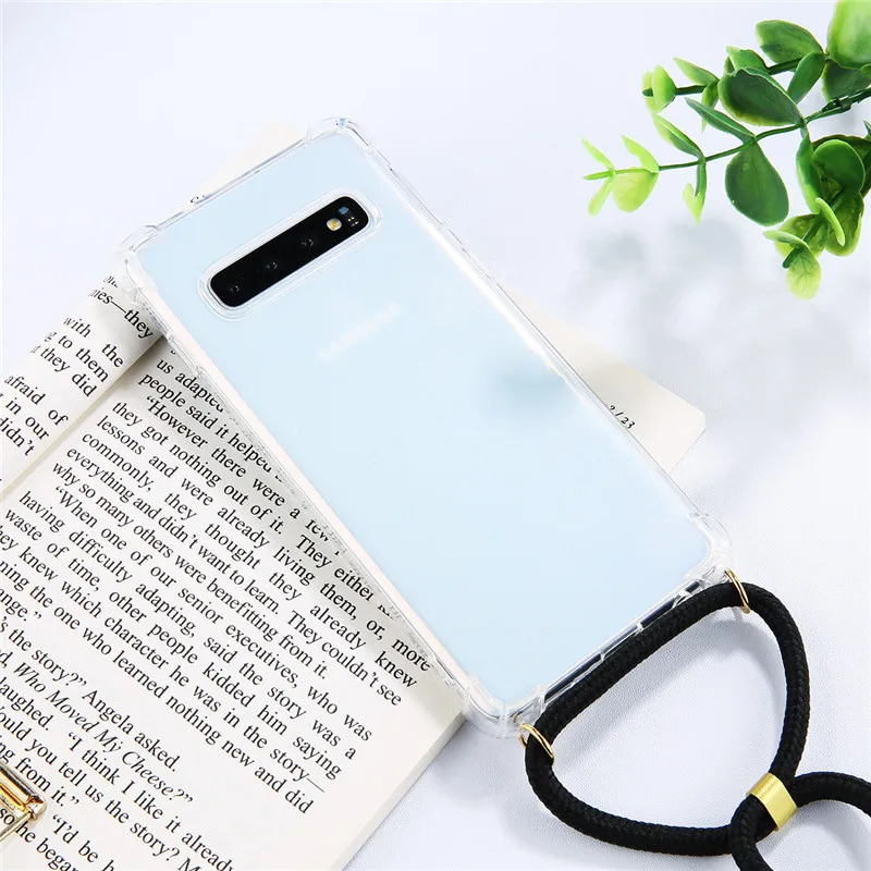 2020 шнур Ремешки телефонный чехол для Samsung S10E S10 Plus Note 8 9 мягкий 10 ударопрочный
