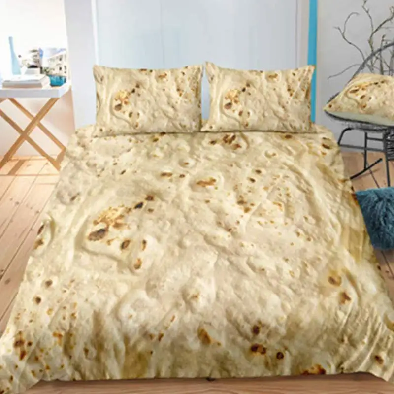3Pcs 3D Hamburger Bedding Set 140x210cm/180x210c/172x218cm/135x200cm/200x229cm Quilt Cover Comforter Sets | Дом и сад