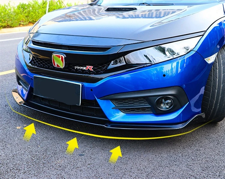 Для Honda Civic Body kit спойлер 2016-2018 YC ABS задний передний бампер диффузор защитные