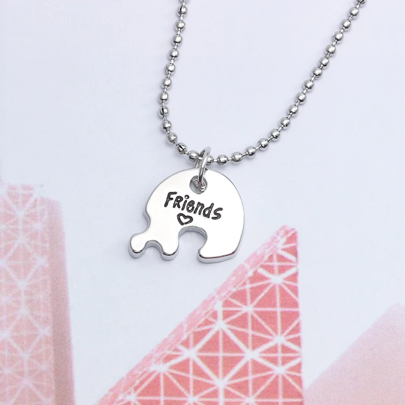 3 Pieces / Set Fashion Best Friends Forever Heart Shaped Pendant Unisex Necklace Commemorative Friendship Gift Dropshipping BFF