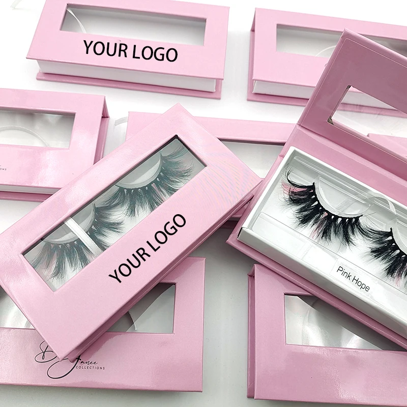 Заводская цена детские розовые коробки для ресниц фирменная торговая марка