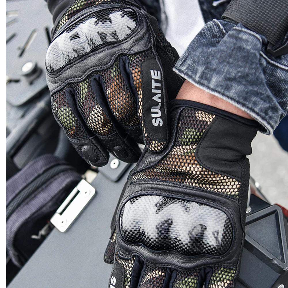 

Summer Motorcycle Gloves Breathable Moto Motorbike Riding Full Finger Racing Gloves Sports Protection Motocross Gloves Guantes