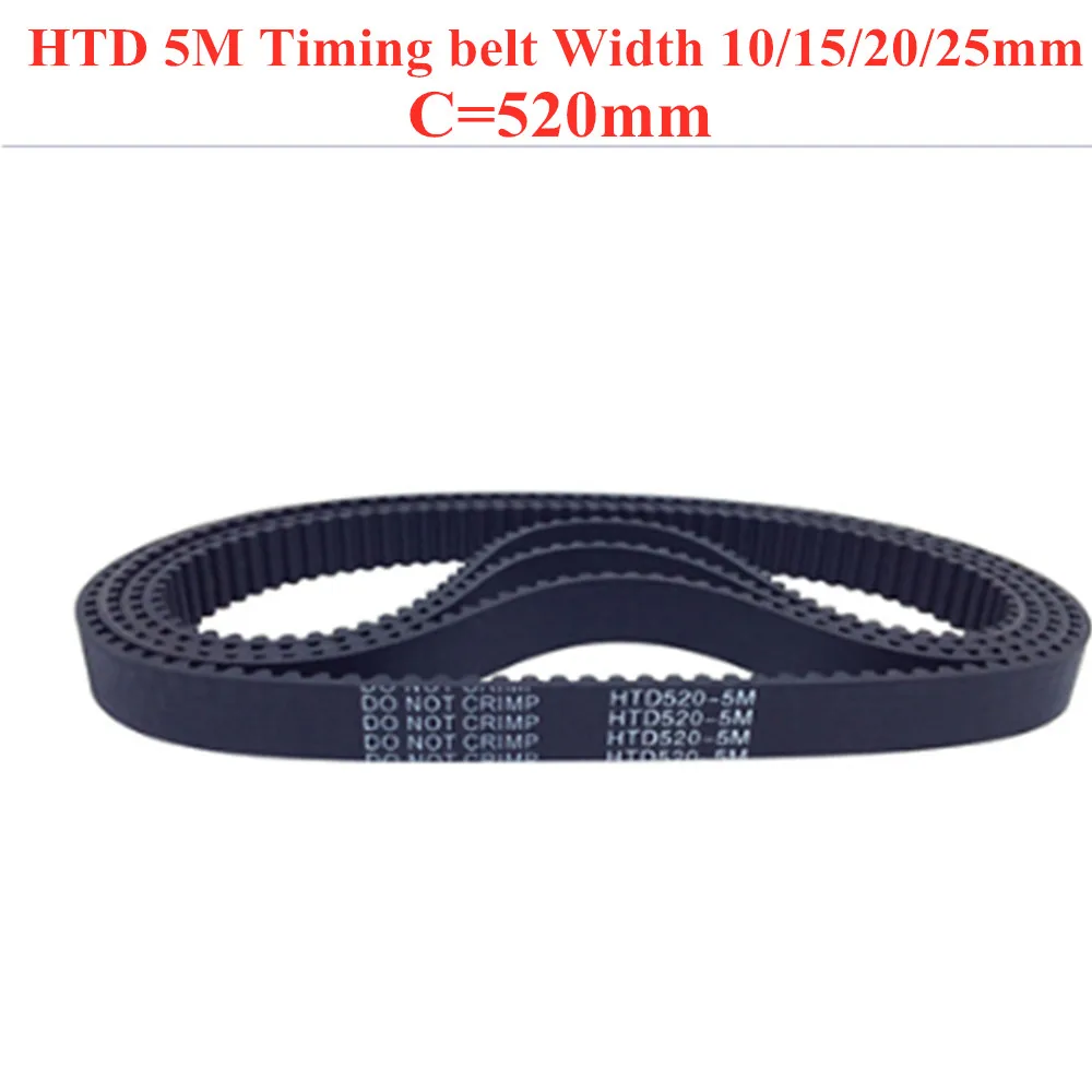 Ремень ГРМ 520-5 м Arc HTD 5 с шириной 520 мм зубцами 10/15/20/25 резиновый синхронный ремень 104