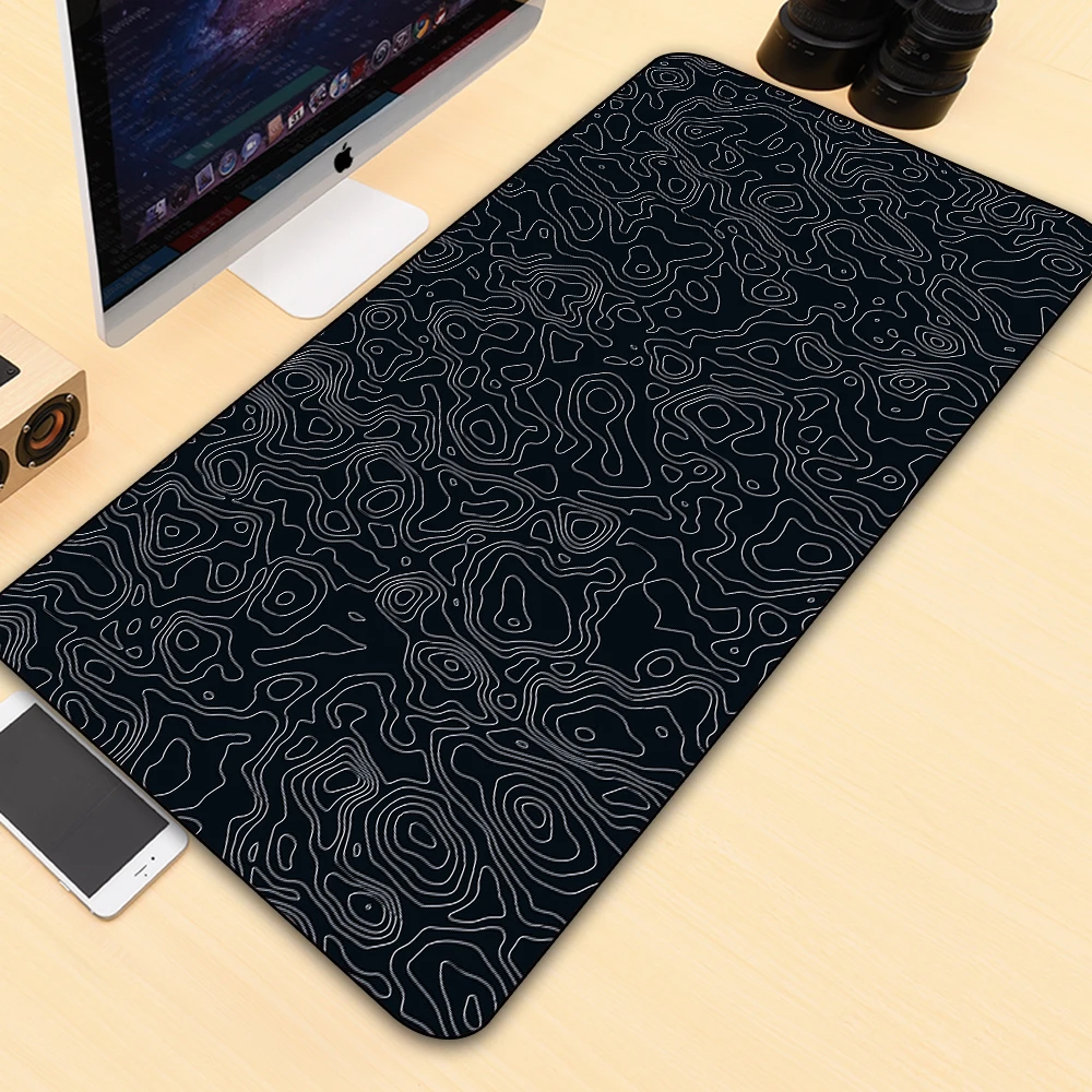 

GuJiaDuo Gaming Mousepad Black Background Oil Painting Notebook PC Mini Gamer Accessories CSGO Desktop Non-slip Keyboard Rug Mat
