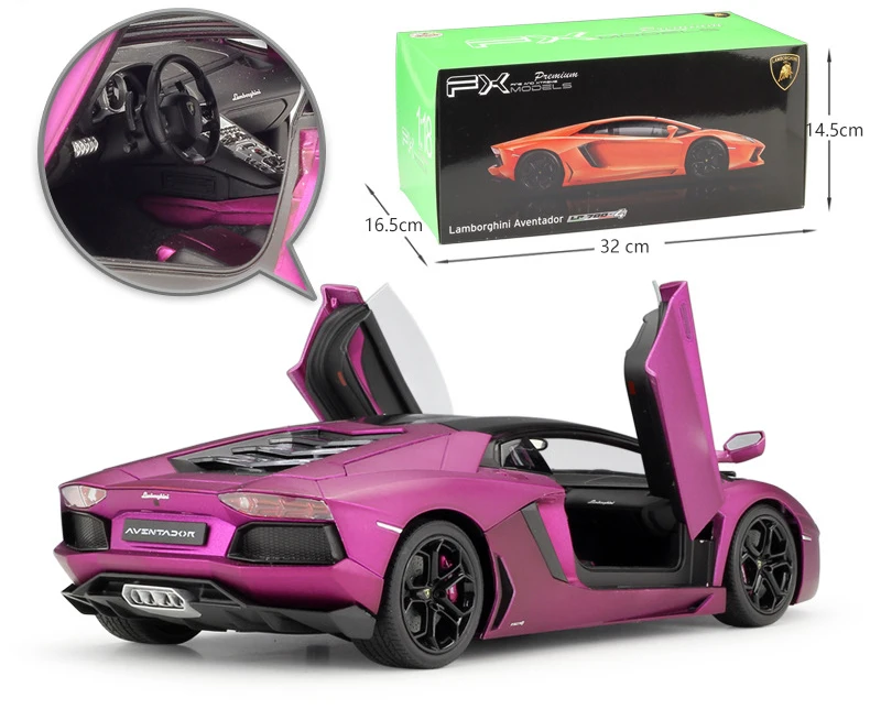 WELLY литье под давлением 1:18 высокая модель симулятора автомобиля Lamborghini Aventador LP700 металлический гоночный автомобиль игрушки из сплава для детей подарки коллекция