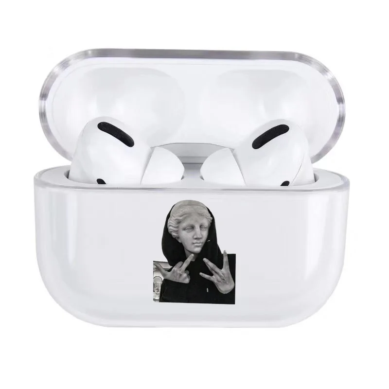 for AirPods Pro 7 Модный чехол с забавным рисунком для Apple Airpods Pro, Роскошный прозрачный защитный чехол для наушников с Bluetooth для air pods 3, Жесткий Чехол - Цвет: for AirPods Pro 7