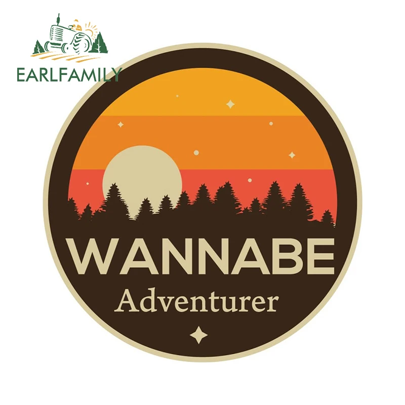 

EARLFAMILY 13 см x 13 см для Wannabe искателя приключений ждет Смешные автомобильные наклейки Creativite доски Наклейка на ветровое стекло Солнцезащитный к...