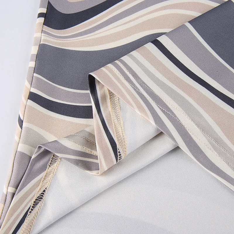 

New V Neck Print Sexy Backless Bodycon Dress Club Party Sleeveless Summer Halter Mini Dresses Women Fashion Streetwear