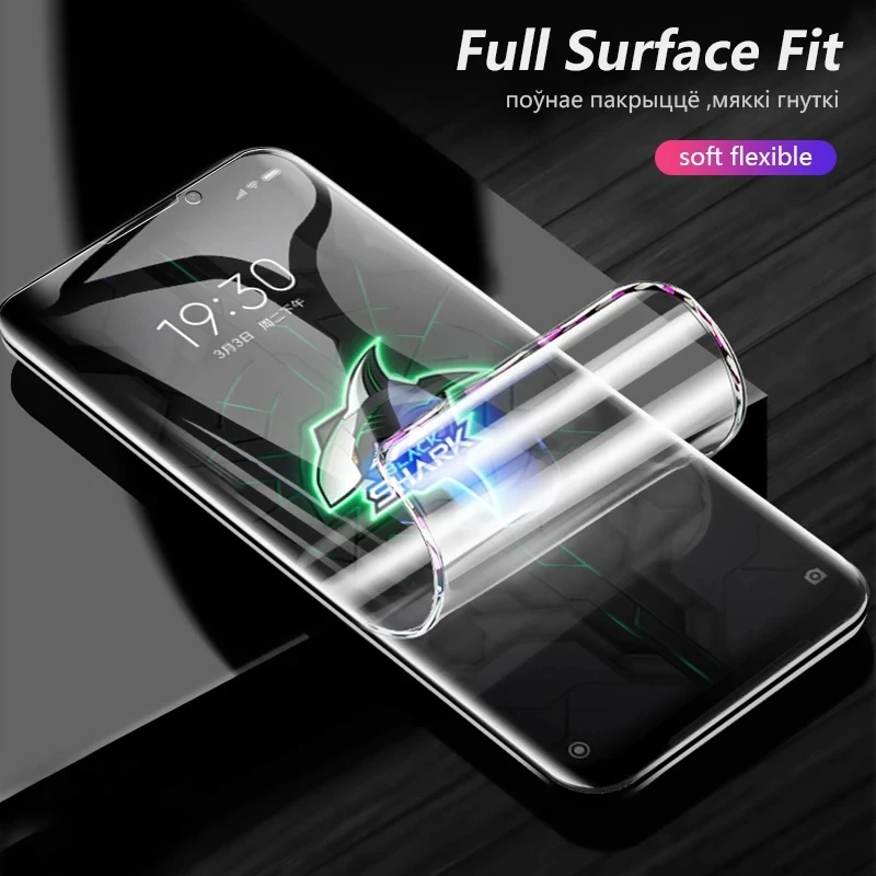 

Гидрогелевая пленка для Xiaomi Black Shark 3, Защитная пленка для экрана Xiaomi Blackshark 3 Pro, защитная стеклянная пленка 9H