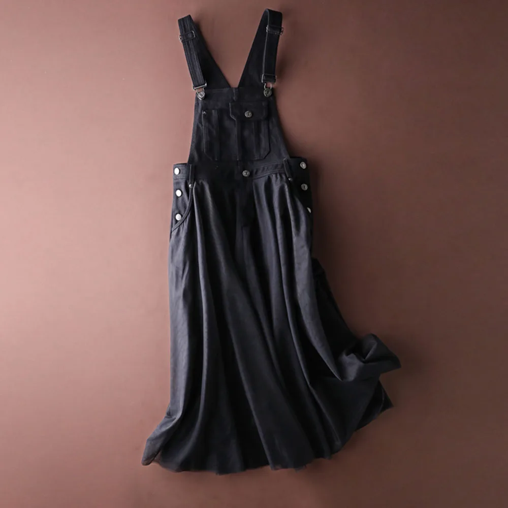 Spring Autumn Strap Dress Elegant Mesh Hollow Patchwork Sleeveless Plain Korean Vintage Fashion Dresses Preppy Style | Женская одежда