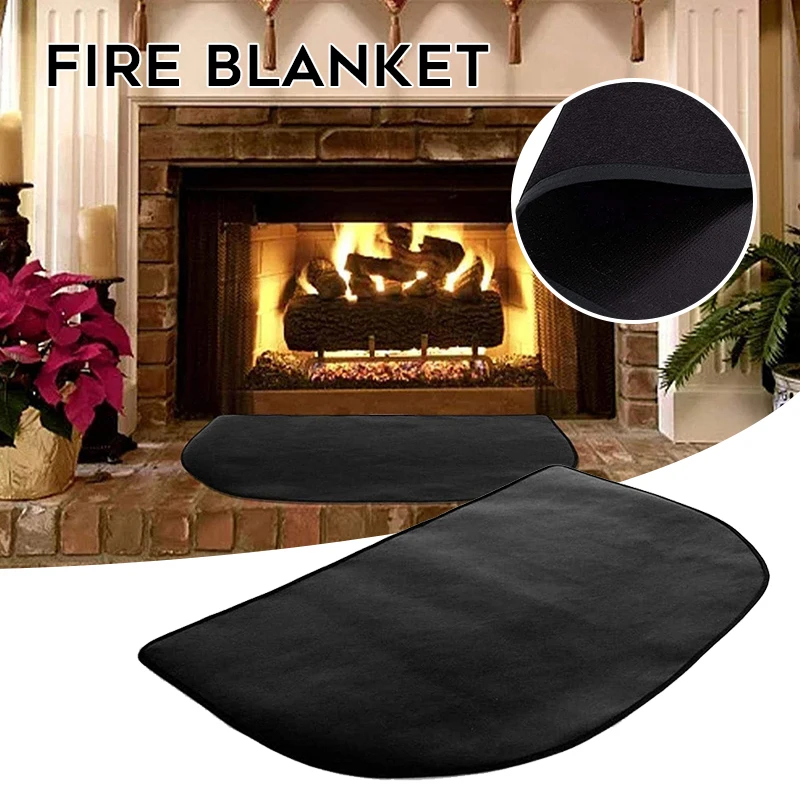 

Fireplace Hearth Rug Fire Resistent Fire Pit Mat Portable Multipurpose Non Slip Pad for Home Outdoor Camping xqmg New Hot 2022