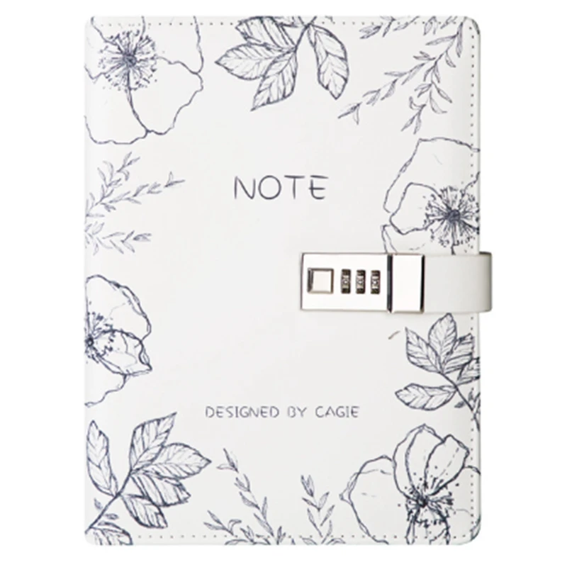 

A5 Notepad Sub-Notebook Diary with Lock Hand Book Password Lock Notebook Travel Planner Journal Student Code Lock Note Books