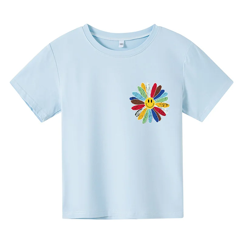 

Girls Boys T-shirts Children's Cartoon Clothes Printed Pattern T-shirts Children's Fashion T-shirts 2021 Summer New Casual