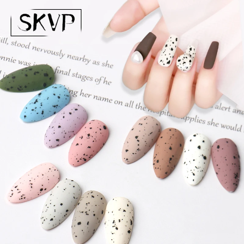 

SKVP 8ml Egg Gel Nail Polish Quail Effect Varnishes For Nails Art Eggshell Hybrid Design Base And Top Coat For Gel Polish