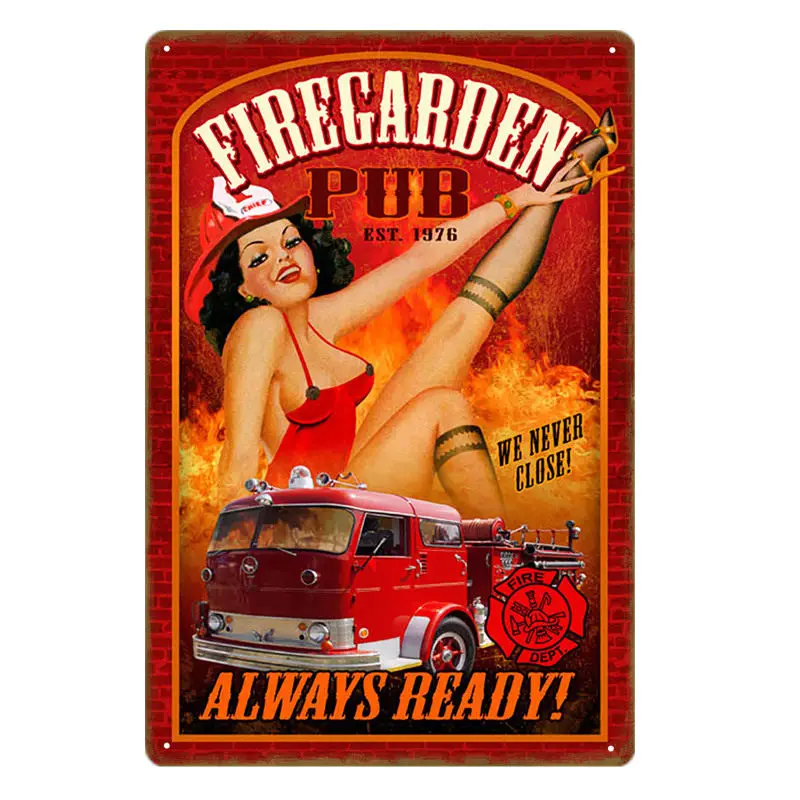 YD1166EI Американский плакат Pin Up Girl забавная леди жестяная вывеска настенная декоративная табличка для бара кафе бара вечерние Клубные винтажные металлические картины YI-078 - Цвет: YD1166EI