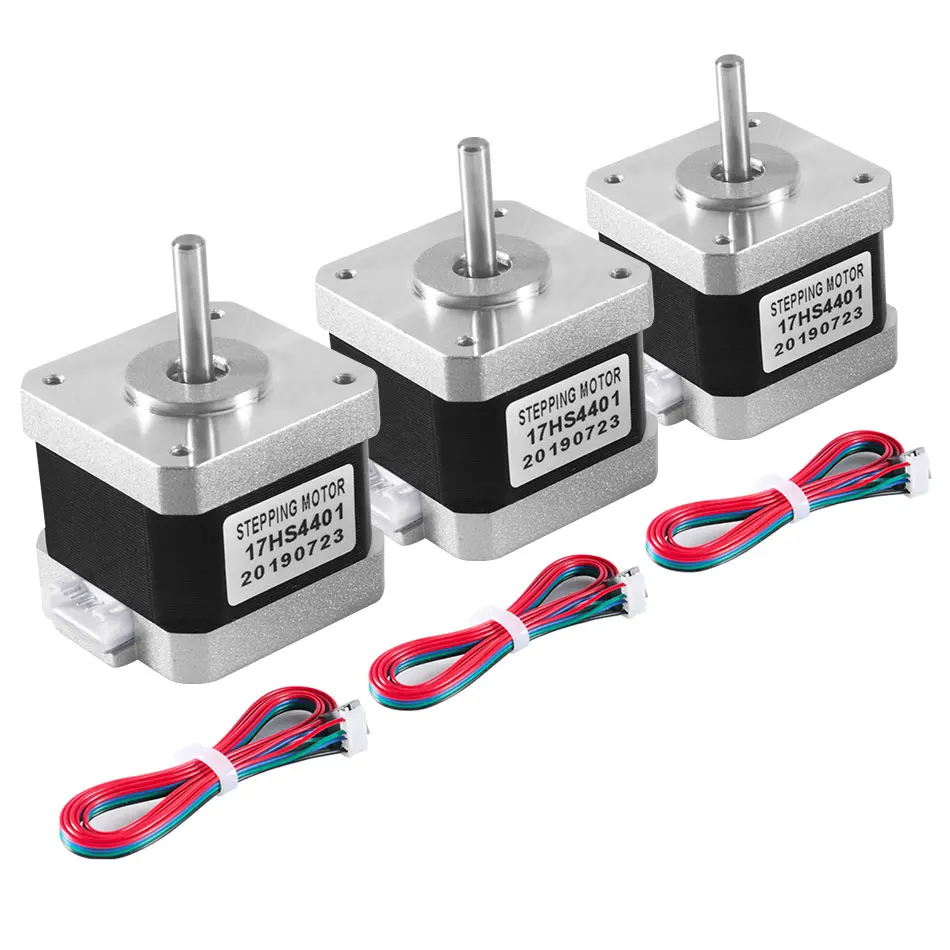 3pcs Nema17 Stepper Motor 42 motor Nema 17 motor 1.5A 17HS4401 motor 4-lead for 3D printer
