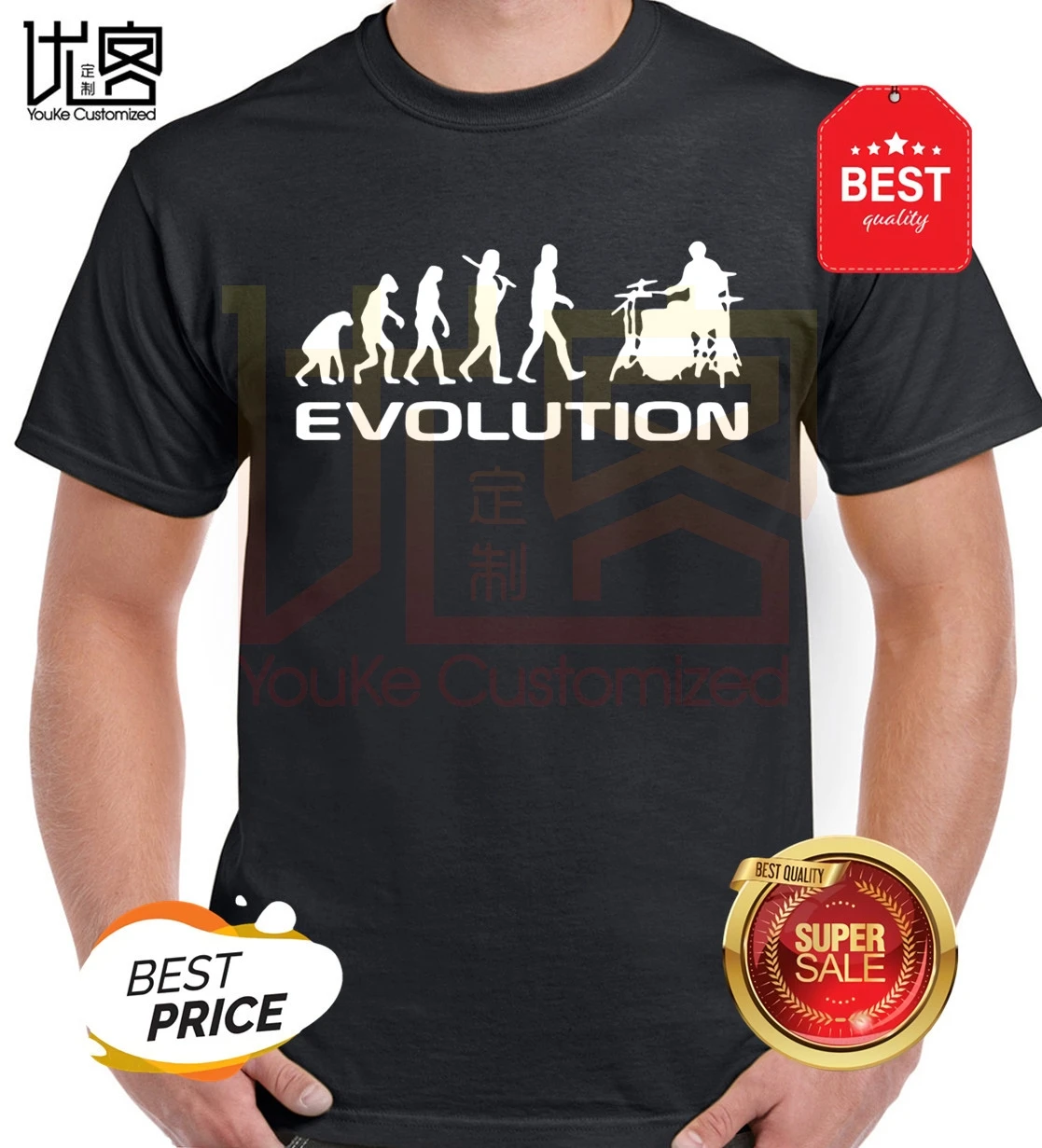 Мужская футболка майка для бодибилдинга фитнеса с изображением барабана смешной