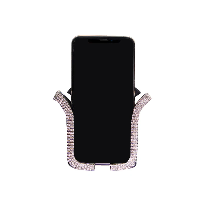 

Universal Car Phone Holder with Bing Crystal Rhinestone Car Air Vent Mount Clip Cell Phone Holder for iPhone Samsung Car Holder