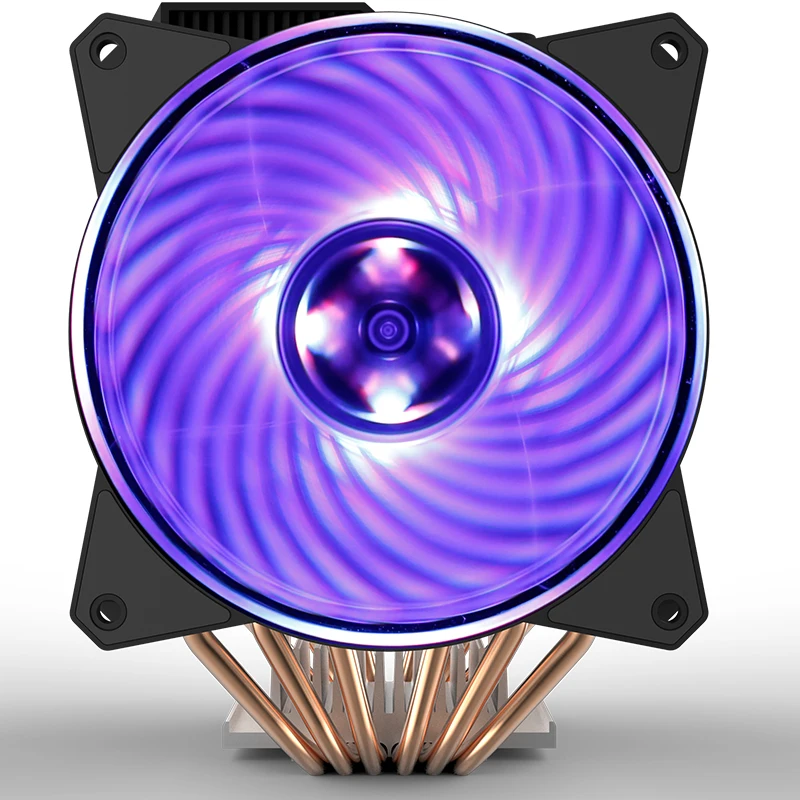 Cooler Master CPU cooler T620P 6 медных тепловых труб для Intel и AMD Радиатор 12 см RGB 4pin PC тихий