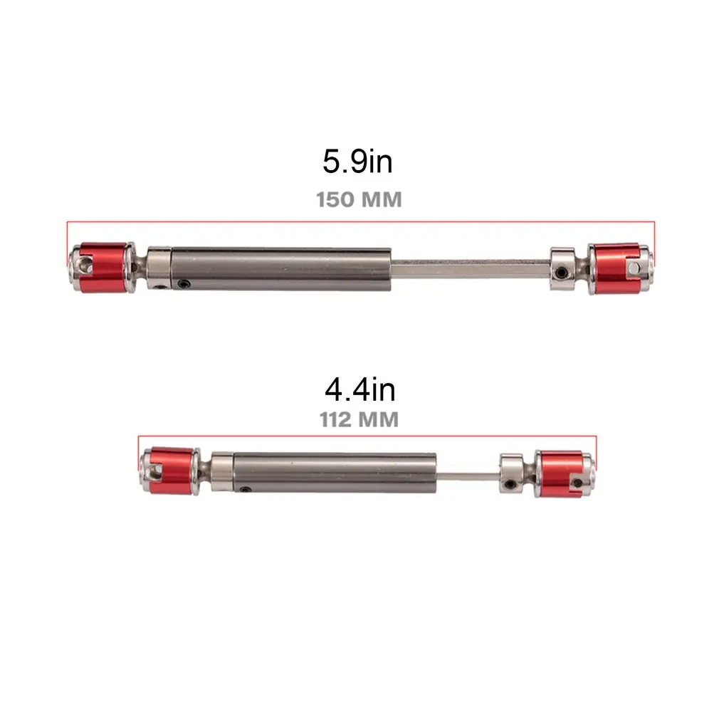 

2PCS Metal CVD Drive Shaft Transmission 112-150mm Metal Steel For 1/10 RC Crawler Climbing Car Part Accessories
