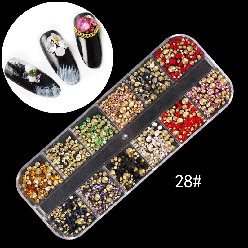 1/2/3/4pcs Multi-Style Nail Rhinestones Rhinestone Irregular Beads Mix Colors DIY Art Decorations Manicure Accessories | Красота и