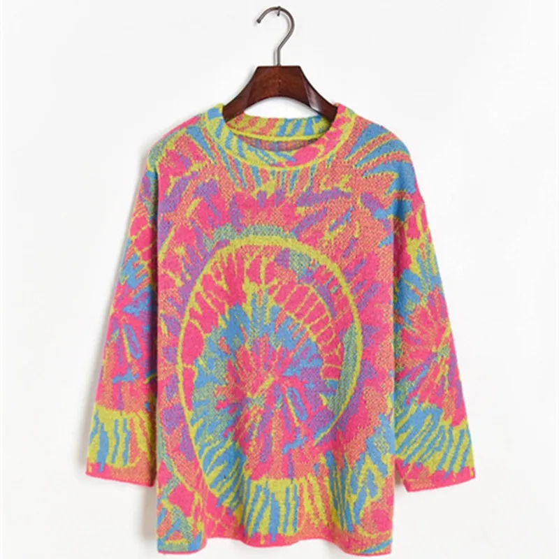 

Y2k Woman Sweaters 2121 New Fall Pullovers Pink Blouse Korean Fashion Women Oversize Knit Sweater Hip Hop Female Winter