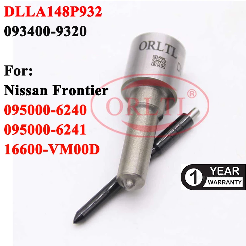 

ORLTL DLLA148P932 (093400-9320) Diesel Sprayer DLLA 148 P 932 (093400 9320) High Pressure Nozzle For 095000-6240,16600-VM00D
