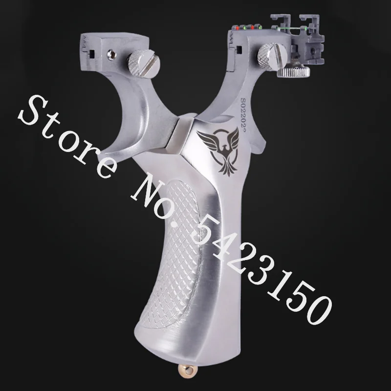 

Alloy professional powerful slingshot adjustable multiple aiming system outdoor hunting bow and arrow shooting slingshot 2020