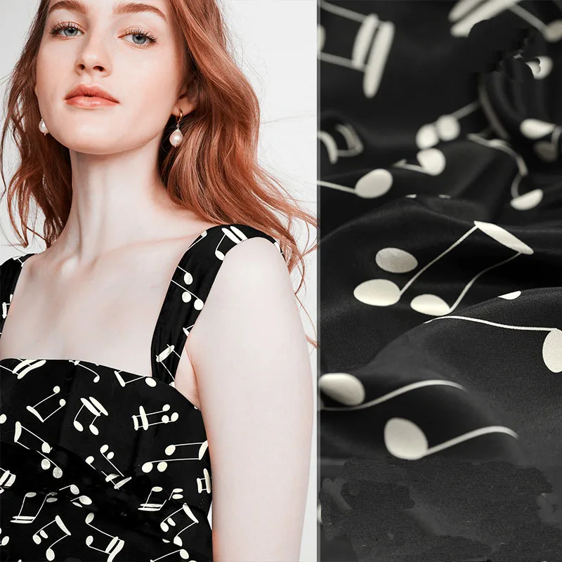 Фея tong цифровая картина креп Крепдешин шелковой ткани для летнее платье getzner tissus