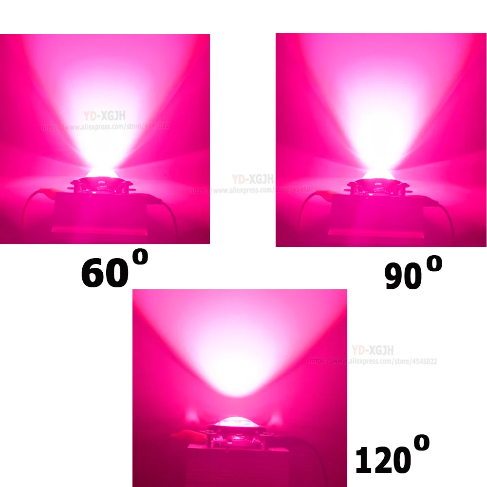 Светодиодный объектив из оптического стекла 44 мм + рефлекторный коллиматор