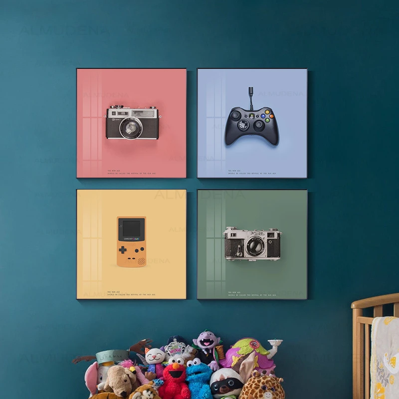 Современная камера вентилятор телефон холст живопись винтажные плакаты и принты