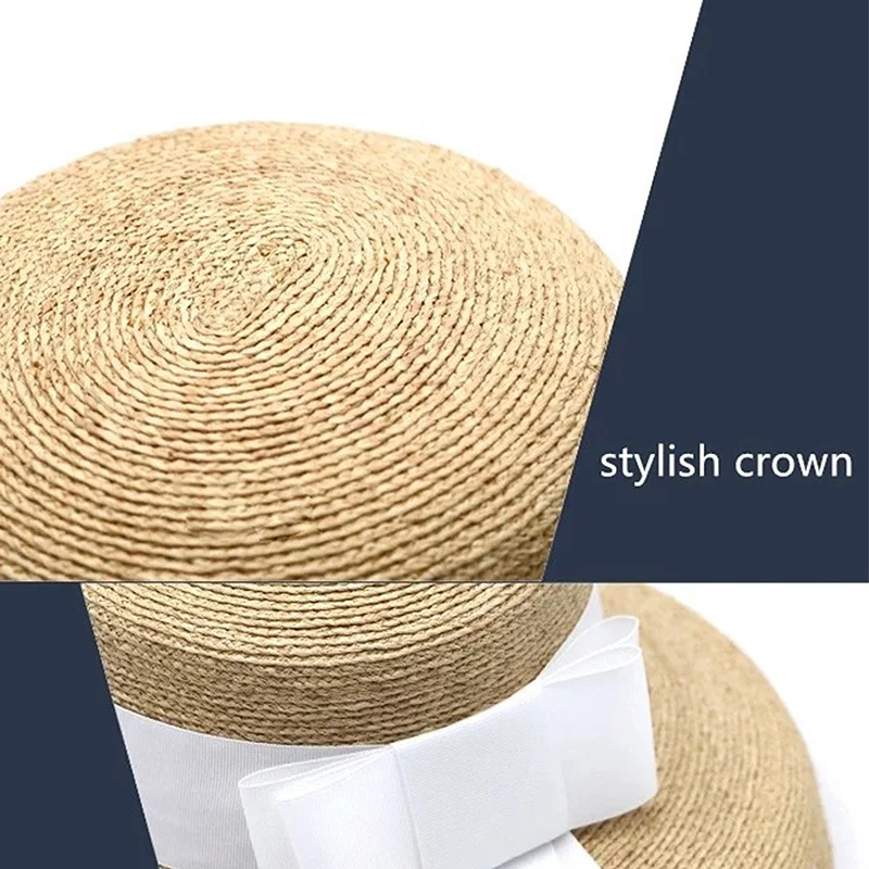 Соломенная шляпа с широкими полями женская пляжная от солнца бежевая черная