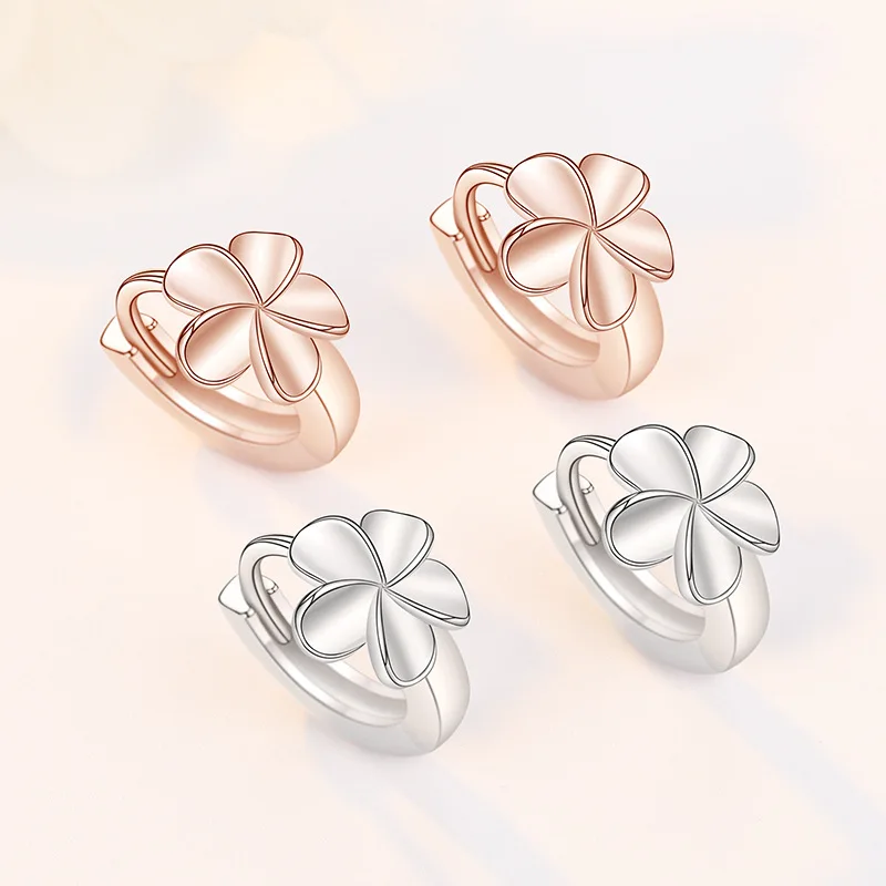 

CHYVENEE Hot Sale Silver Color Simple Hoop Earrings for Women Korean Fashion Small Cherry Earrings Clips 2020 Hypoallergenic
