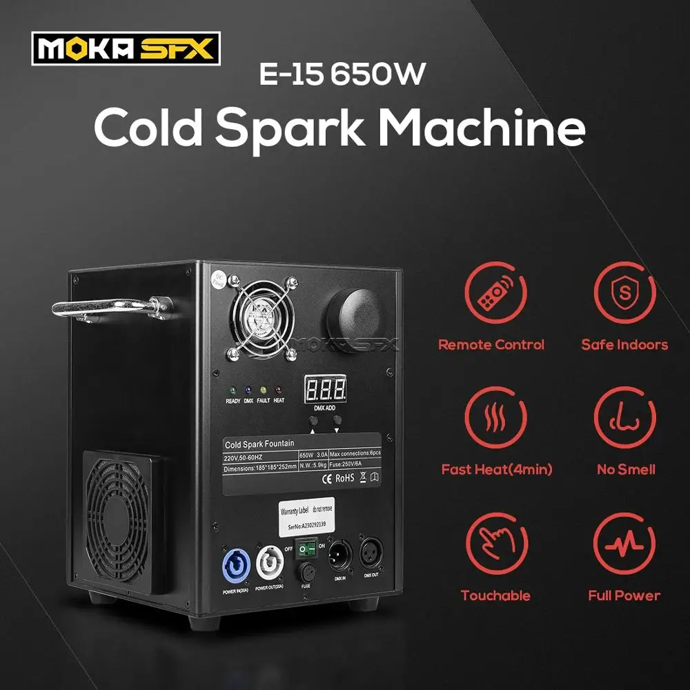 650W холодная фонтанный фейерверк электроэрозионного станка сценическое