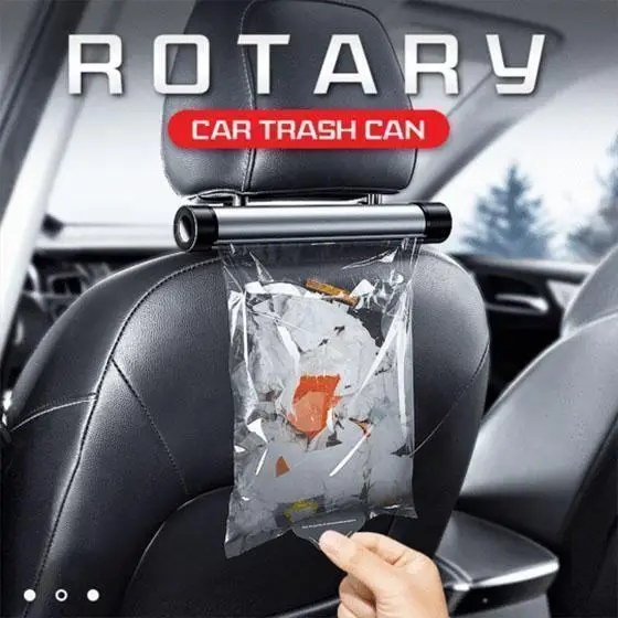 

Пластиковая портативная Съемная вращающаяся Автомобильная корзина для мусора, зажим для мусорного пакета, корзина, стойка, держатель рамы, ...